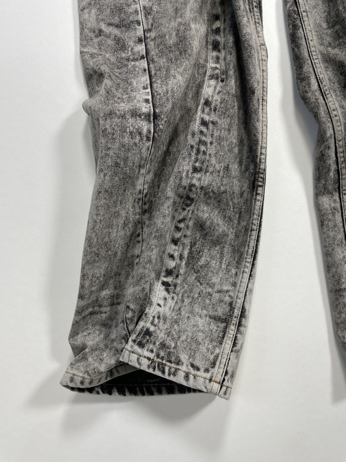 Y/Project S/S 23 ‘Wire’ Acid Washed Gray Denim Jeans Size US 34 / EU 50 - 8 Thumbnail