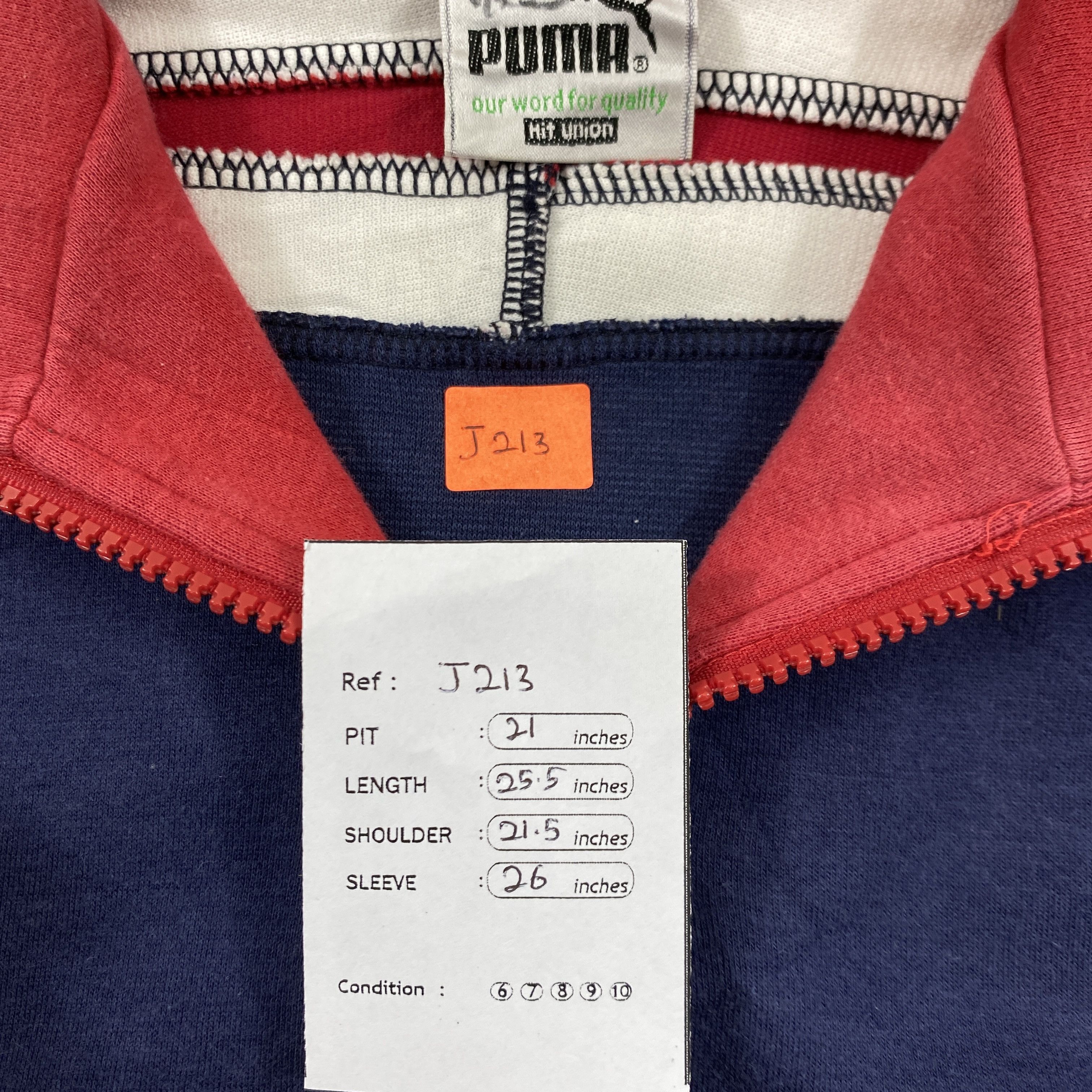 Japanese Brand 90s Puma Vintage Sweatshirt Jacket- J213 Size US M / EU 48-50 / 2 - 4 Thumbnail