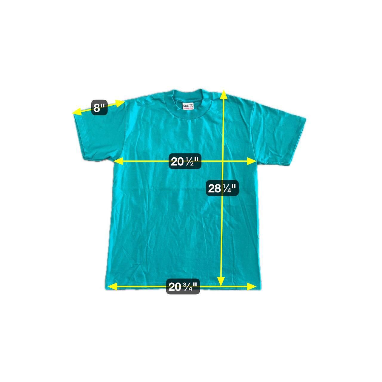Designer VTG 90s ONEITA Single Stitch Power T-Shirt Teal Adult L Size US L / EU 52-54 / 3 - 6 Thumbnail