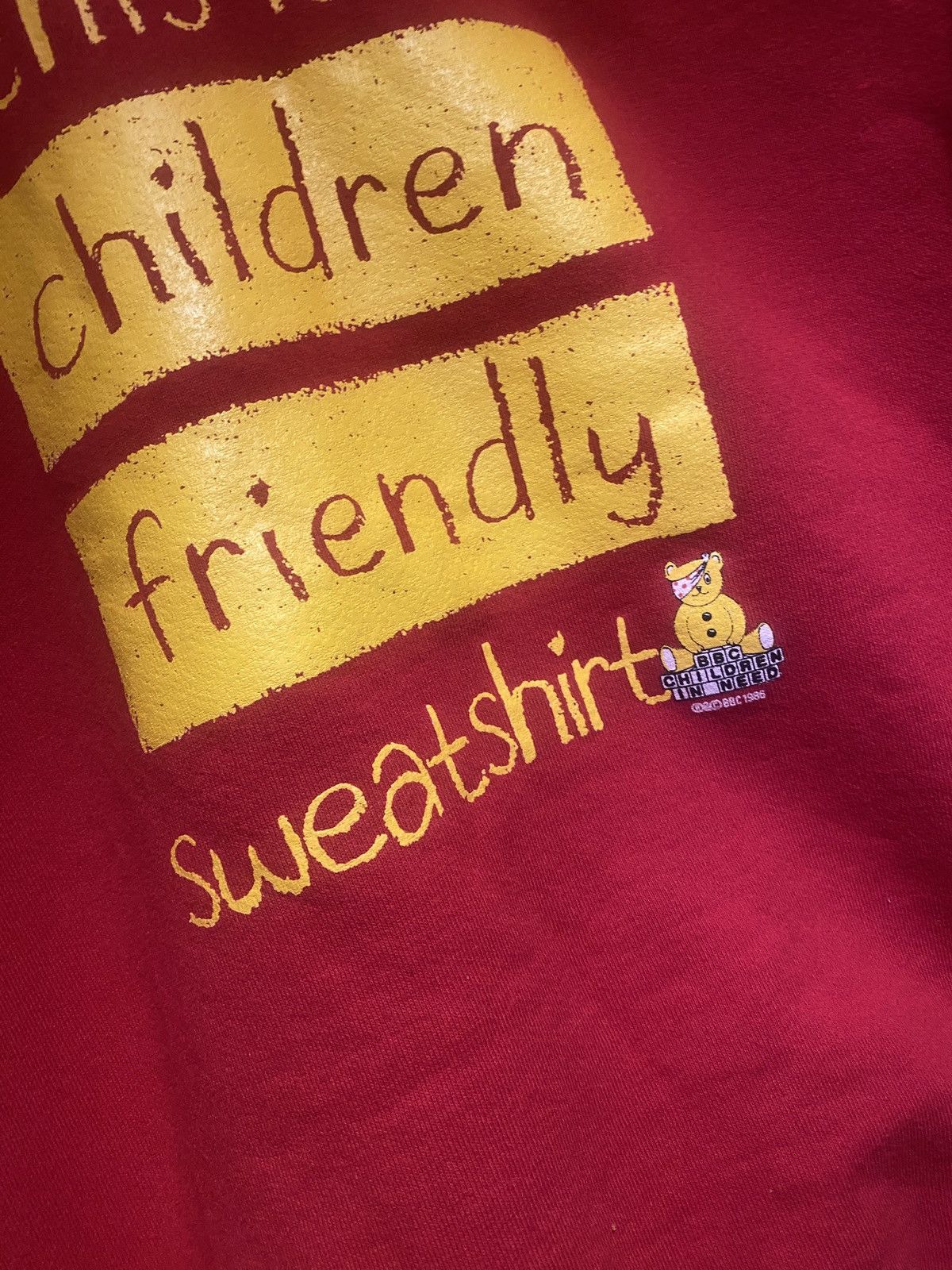 Vintage This is a children friendly sweatshirt bbc 80s Size US S / EU 44-46 / 1 - 4 Thumbnail