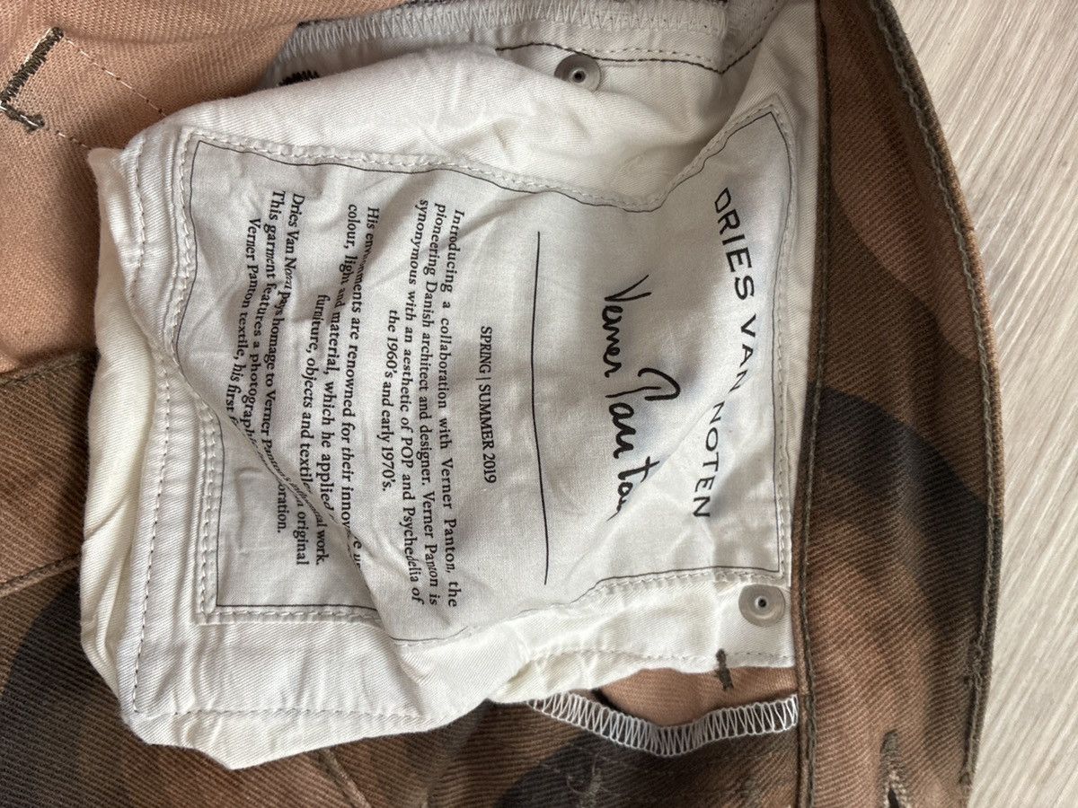 Dries Van Noten Dries Van Noten x Verner Panton SS19 Brown Wave Jeans Size US 30 / EU 46 - 4 Thumbnail