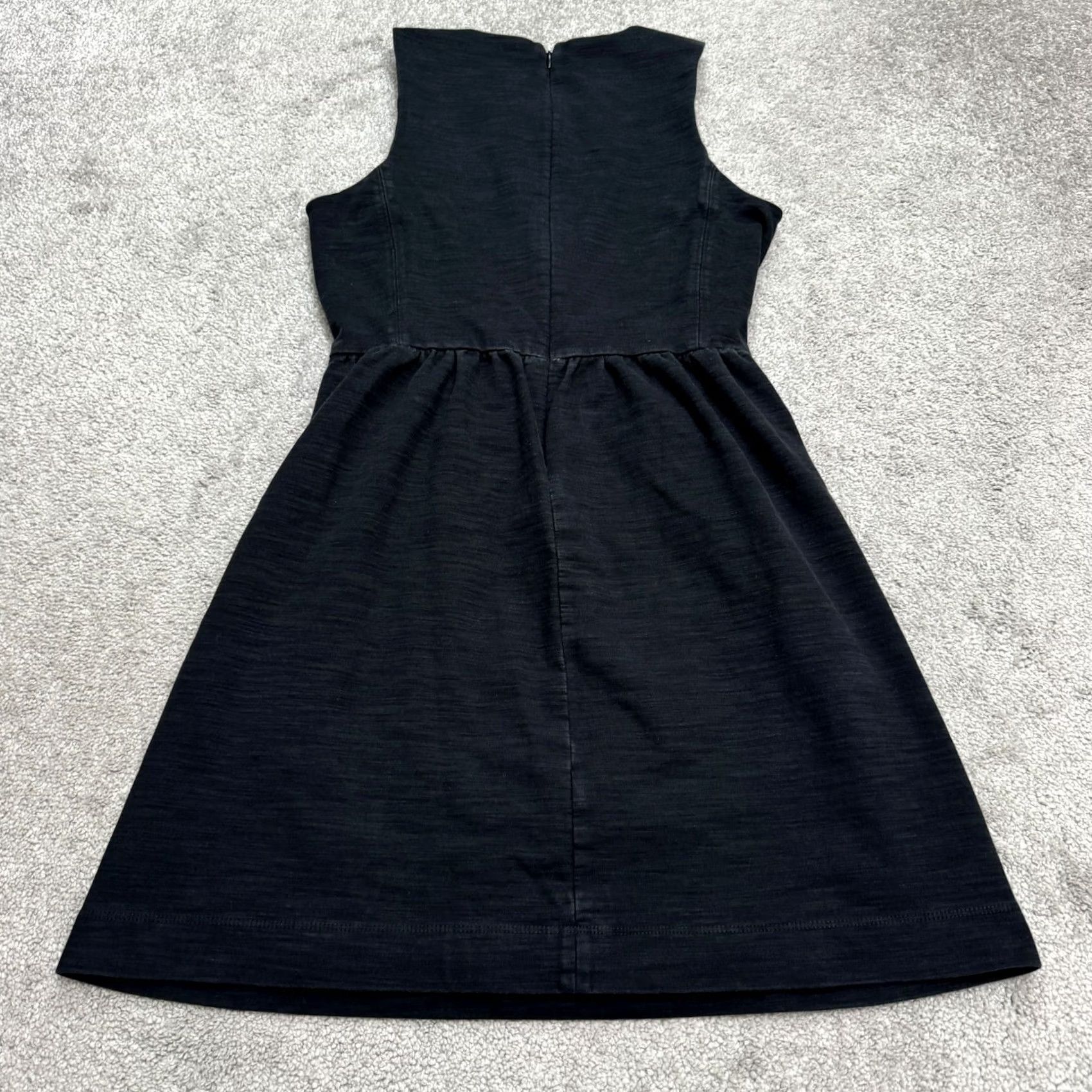 Madewell Madewell Dress Womens S Black Cotton Mini Tank Sleeveless Stretch Size S / US 4 / IT 40 - 2 Thumbnail