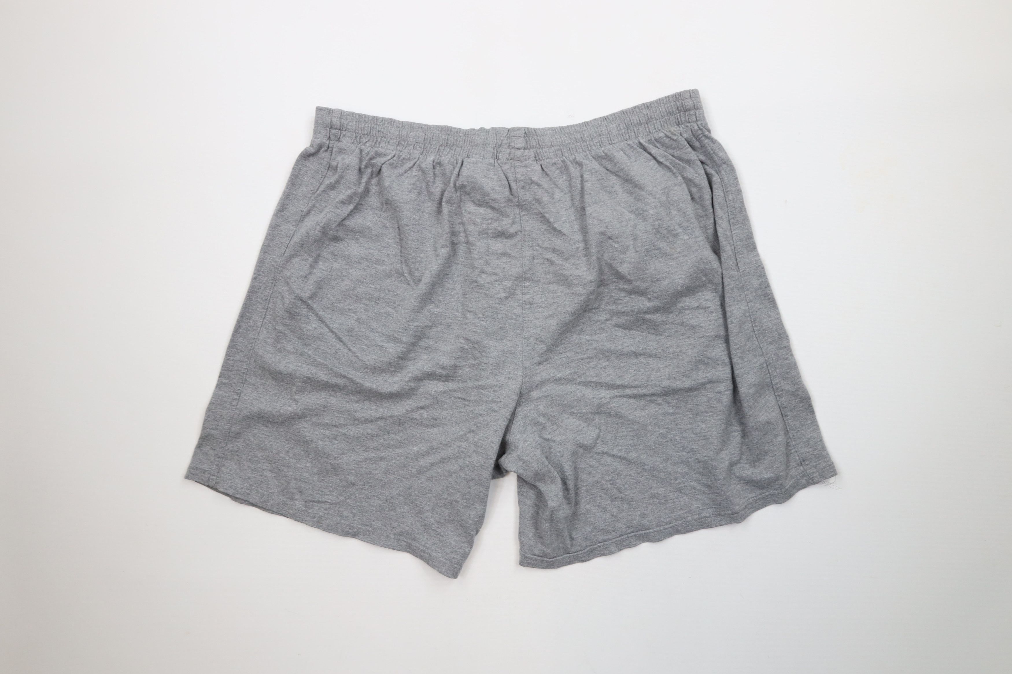 Reebok × Vintage Vintage 90s Reebok Logo Above Knee Shorts Heather Gray Size US 38 / EU 54 - 11 Thumbnail