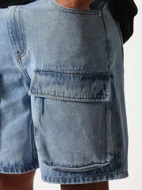 Japanese Brand Mayuzumi x Nao Jeans Denim Shorts Jorts Cargo Size US 32 / EU 48 - 8 Thumbnail