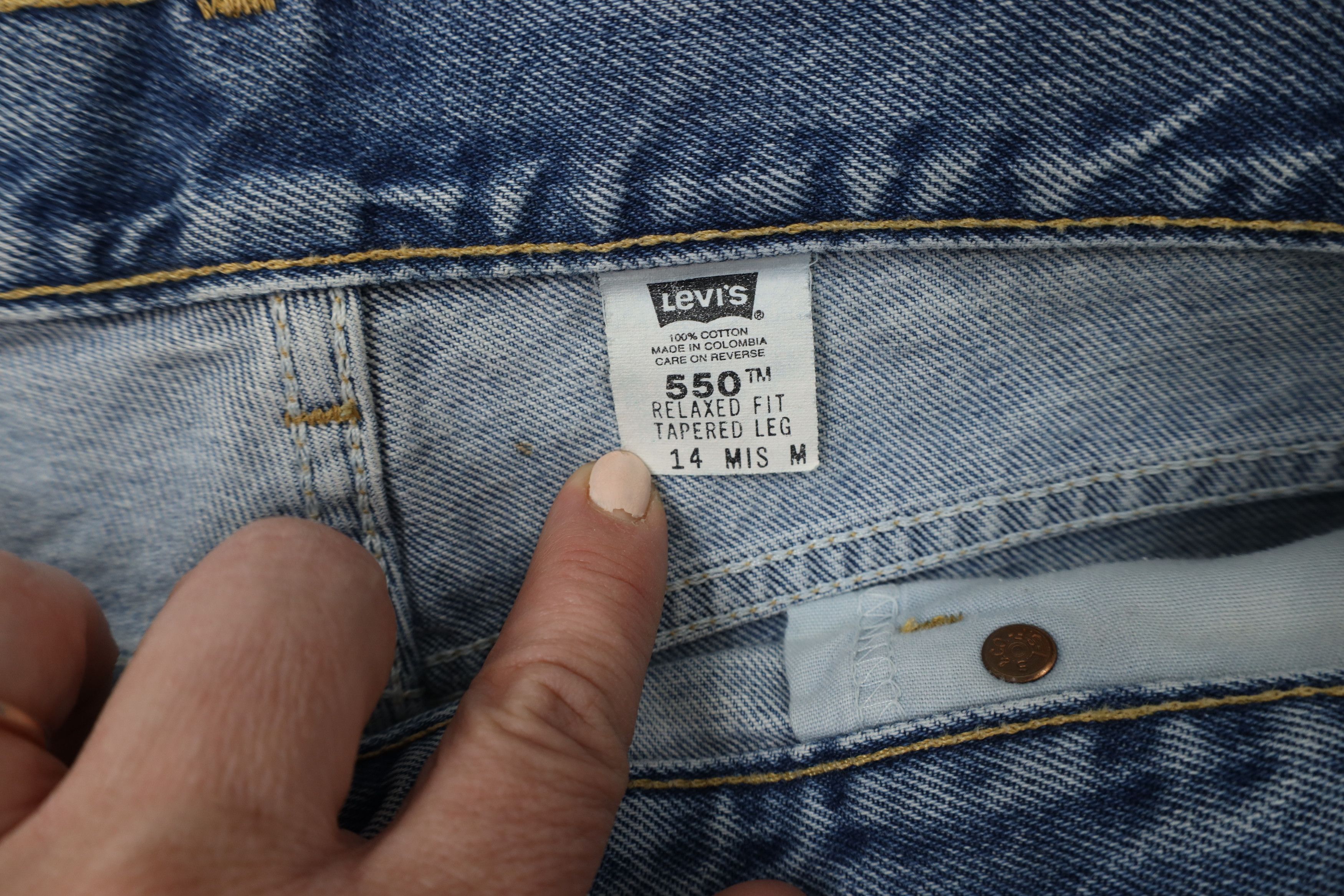 Levi's × Vintage Vintage Y2K 2002 Levis 550 Relaxed Tapered Leg Denim Jeans Size 36" / US 14 / IT 50 - 12 Thumbnail
