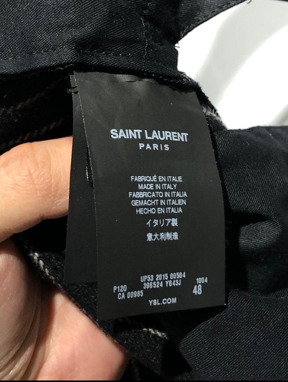 Hedi Slimane × Saint Laurent Paris 15FW Runway Pinstripes Suit Sz46/48 Size 46S - 6 Thumbnail