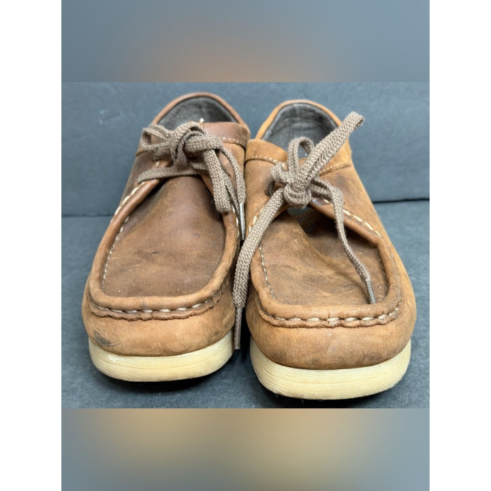 Clarks Clarks Padmora Brown Leather Moccasin Casual Shoes Women's 7 Size US 7 / IT 37 - 5 Thumbnail