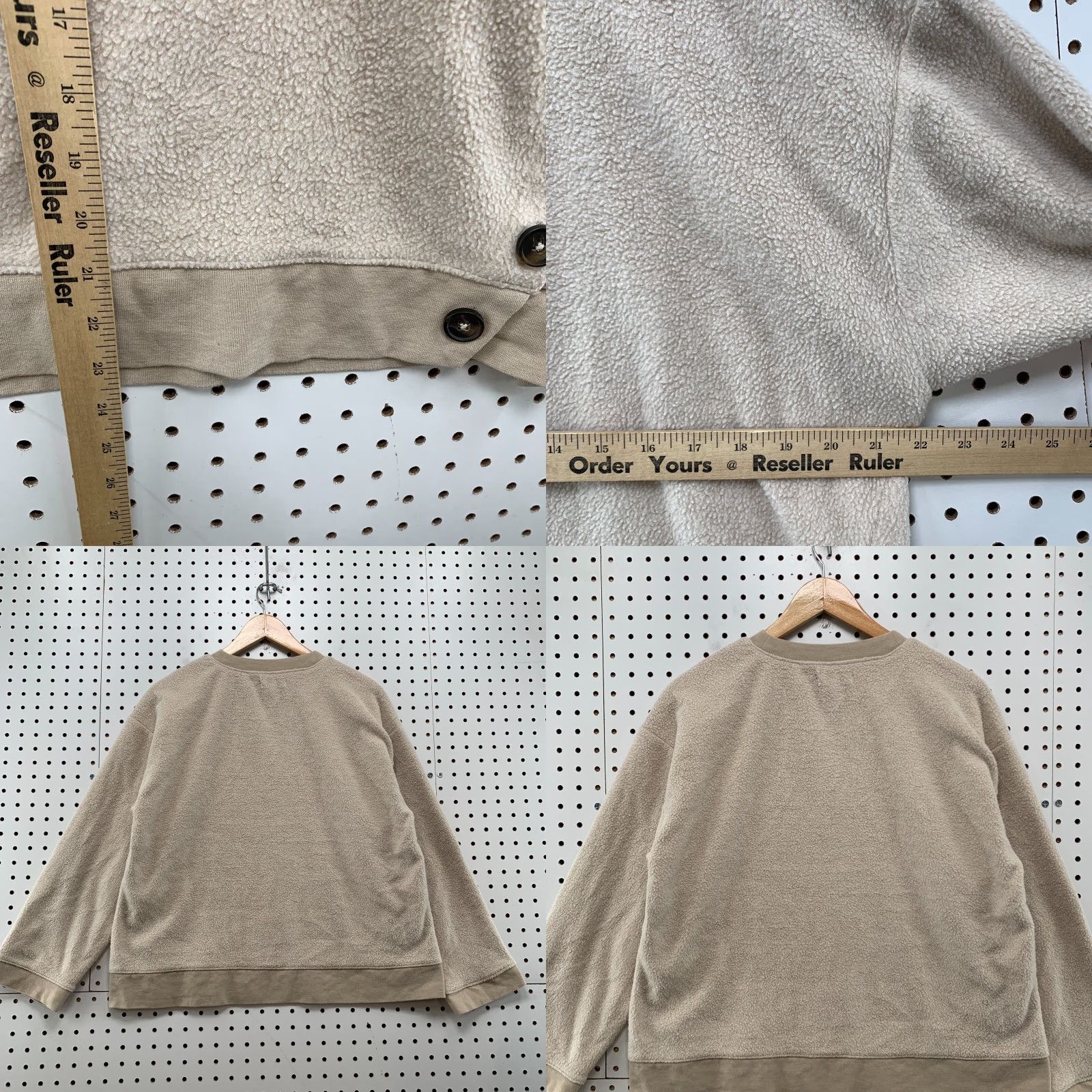 Madewell Madewell Sweater Womens Small Beige Button Pullover Casual Size S / US 4 / IT 40 - 8 Thumbnail