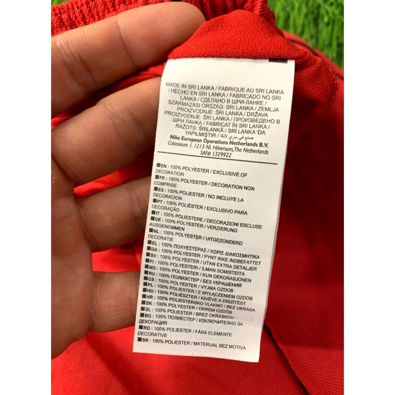 Nike Nike Dri-FIT Short Football Shorts Men S Red Black 2013 Size US 29 - 6 Thumbnail