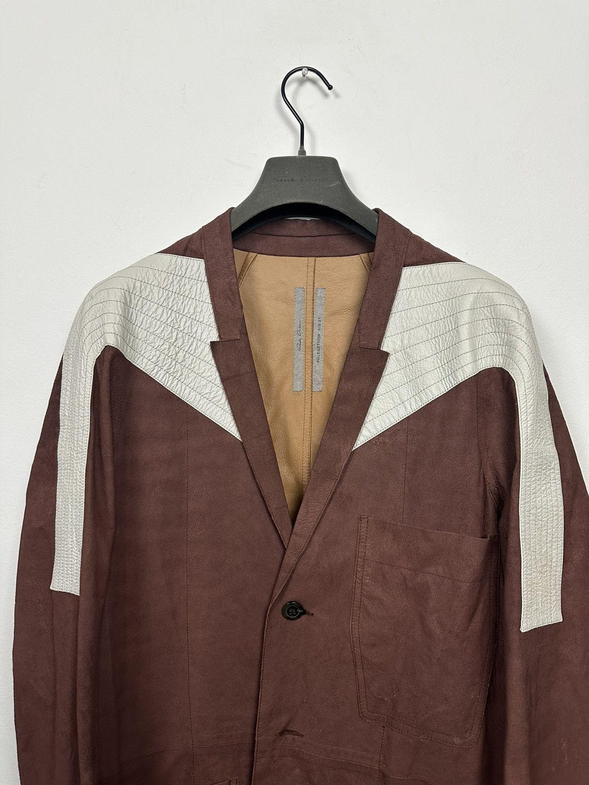 Rick Owens SS21 ‘PHLEGETHON’ Blistered Paper Lamb Lido Jacket Size US S / EU 44-46 / 1 - 3 Thumbnail