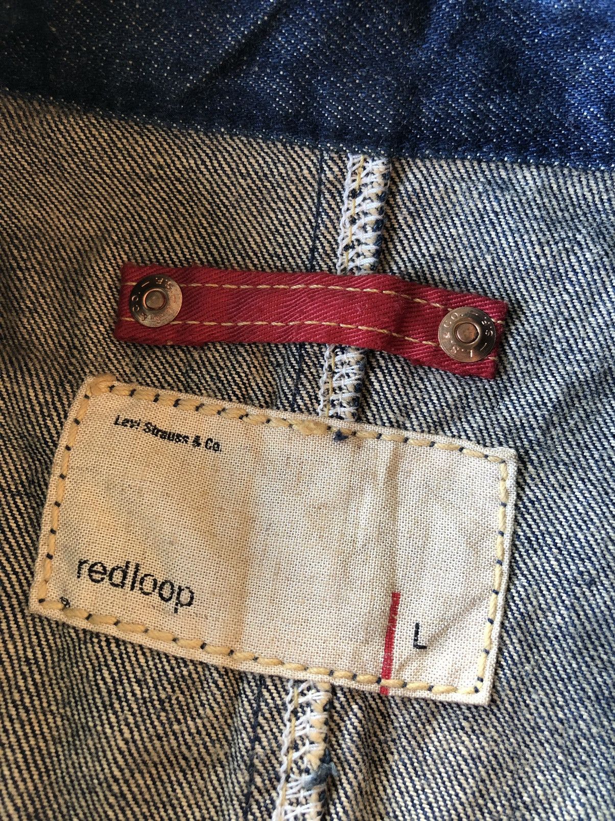 Levi's Vintage Levi’s Redloop Distressed Punk Style Denim Jacket Size US L / EU 52-54 / 3 - 15 Thumbnail
