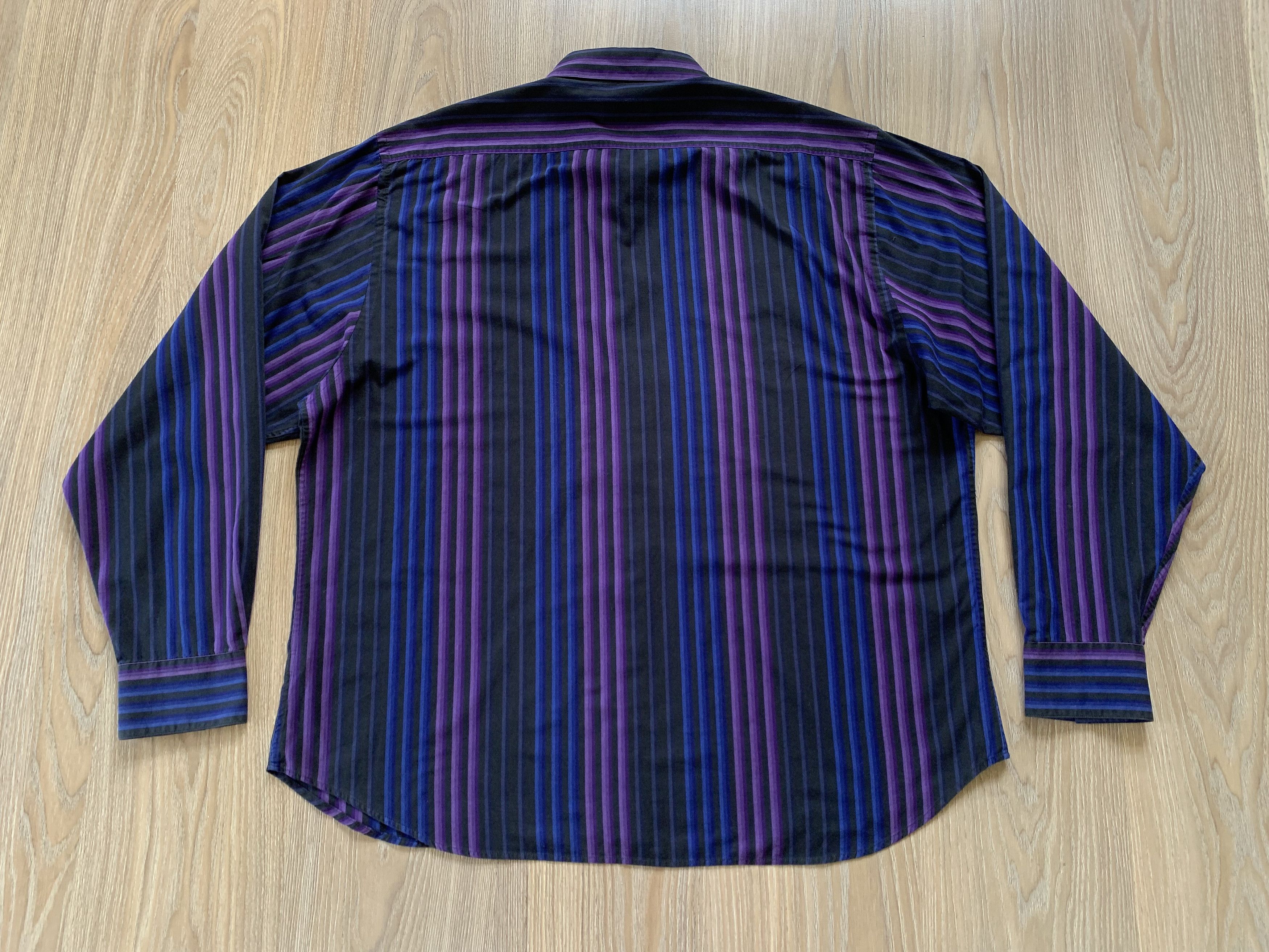 Yves Saint Laurent Vintage Yves Saint Laurent Stripe Long Sleeve Shirt Size US XXL / EU 58 / 5 - 3 Thumbnail