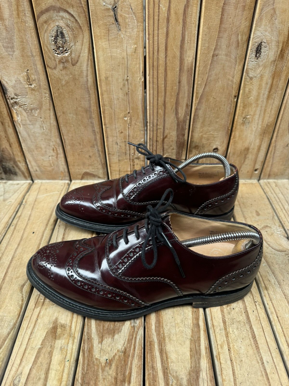 Church's Church’s ‘WAREHAM’ brown wingtip brogue Mens shoes US 8 F Size US 8 / EU 41 - 18 Thumbnail
