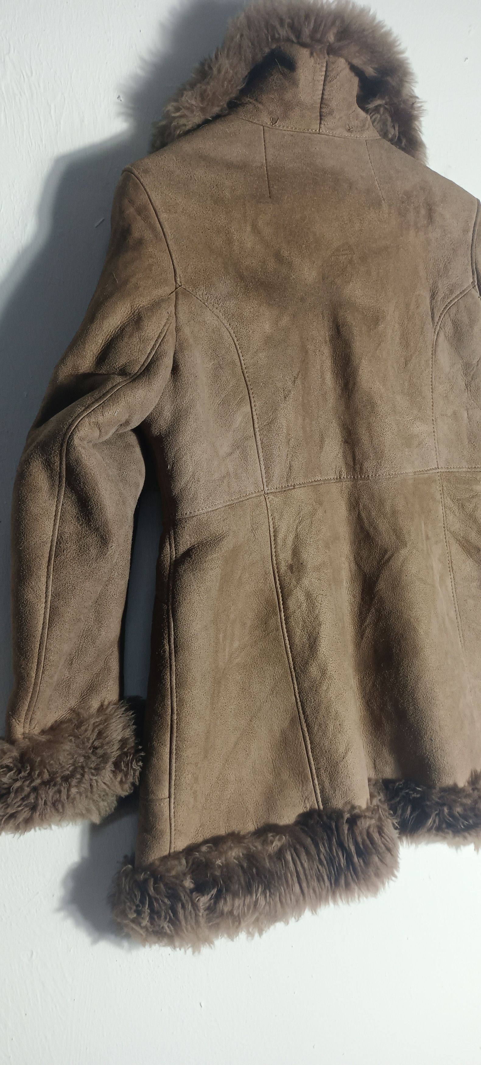 McQ Alexander McQueen Vintage 💥Stella Suede Jacket Faux Fur Made In Spain Size S / US 4 / IT 40 - 5 Thumbnail