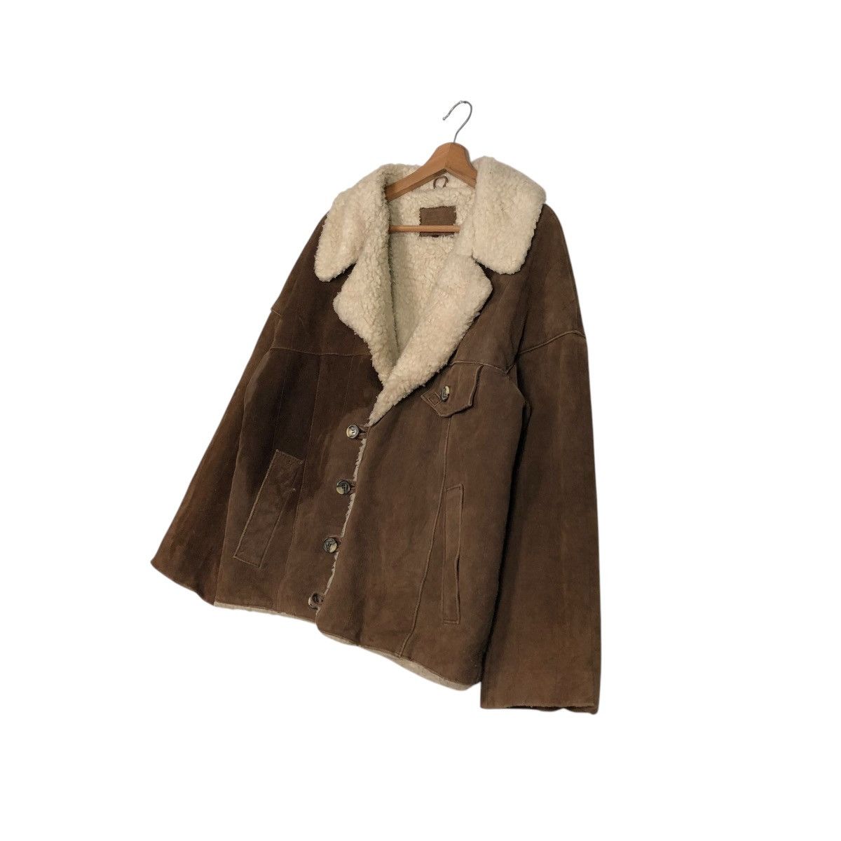 Japanese Brand VINTAGE BIKER LEATHER JACKET SHEARLING UNBRAND ISSEY MIYAKE Size US M / EU 48-50 / 2 - 4 Thumbnail
