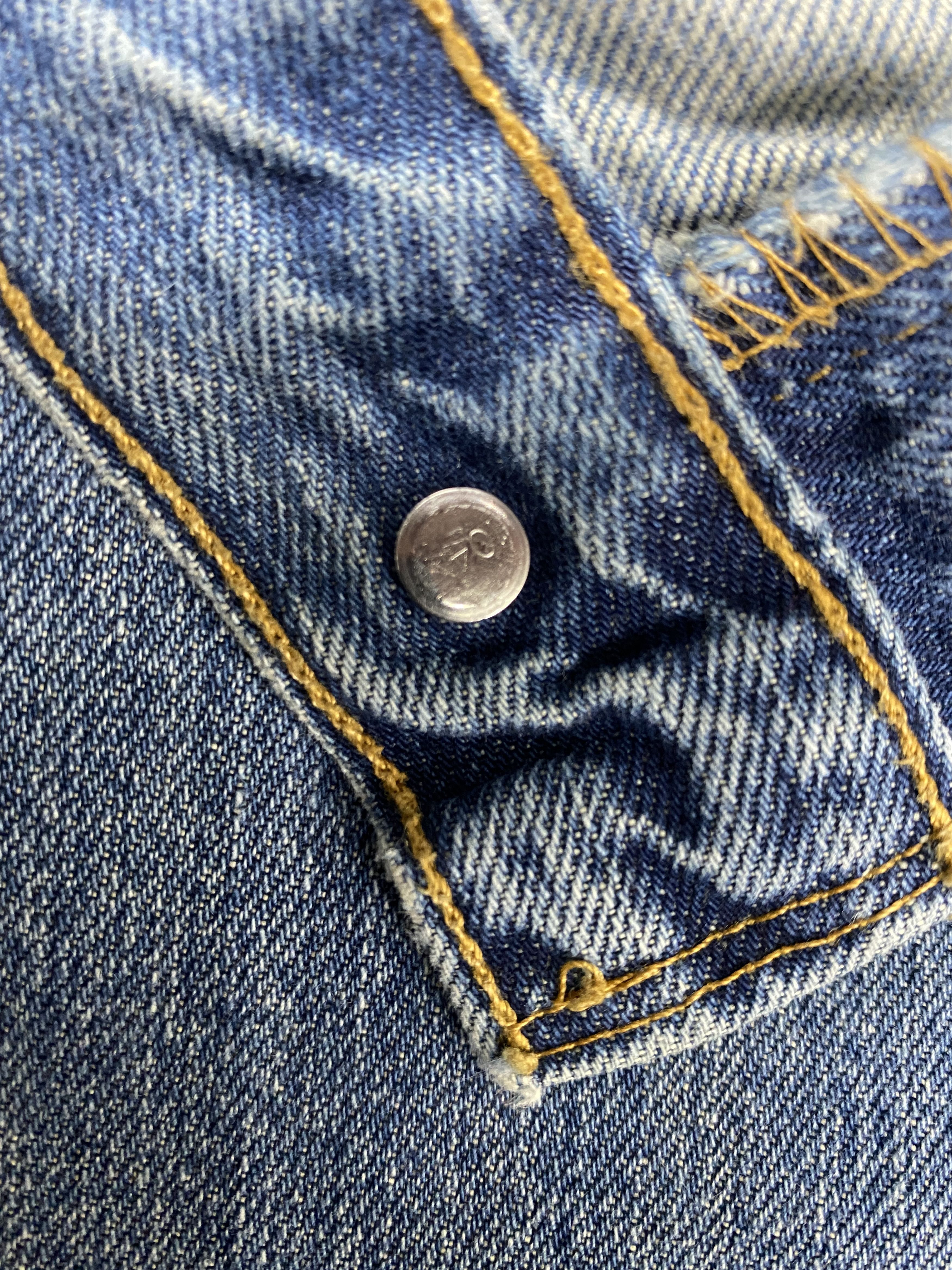 Japanese Brand Blue Wash Vintage Levi's 501 Jeans 34x32 Denim -JN2218 Size US 34 / EU 50 - 6 Thumbnail
