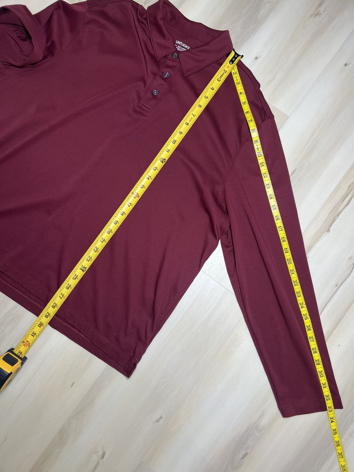 UNTUCKit UNTUCKit Mens 3XL Damaschino Long Sleeve Polo Shirt Reg Fit Size US XXL / EU 58 / 5 - 5 Thumbnail