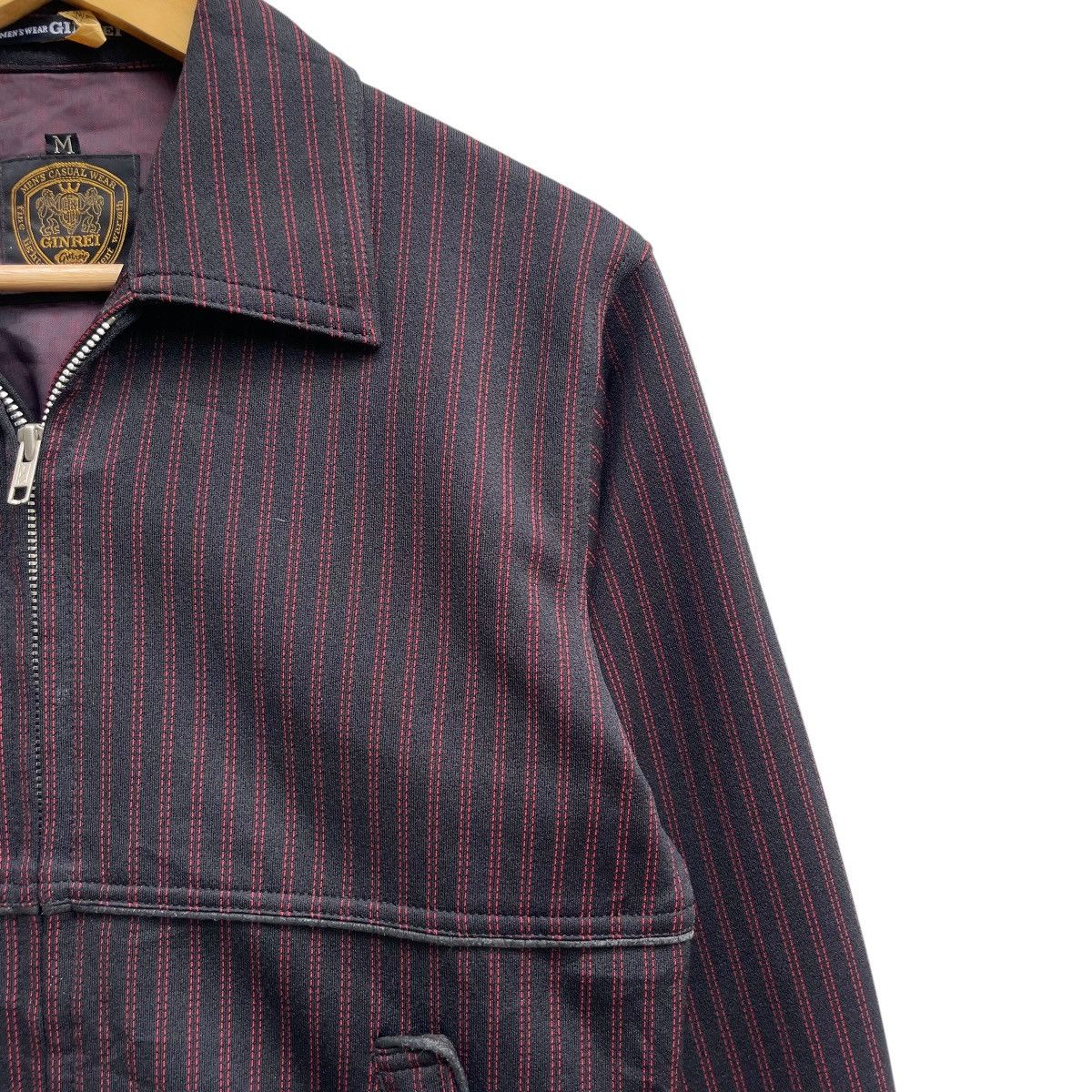 Japanese Brand Vintage Japanese Brand 90s Ginrei Stripe Down Bomber Jacket Size US M / EU 48-50 / 2 - 4 Thumbnail