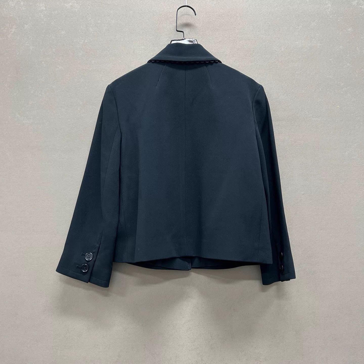 Valentino Valentino Black Chanel-style Wool Blazer 38 Mint Size XS / US 0-2 / IT 36-38 - 2 Thumbnail