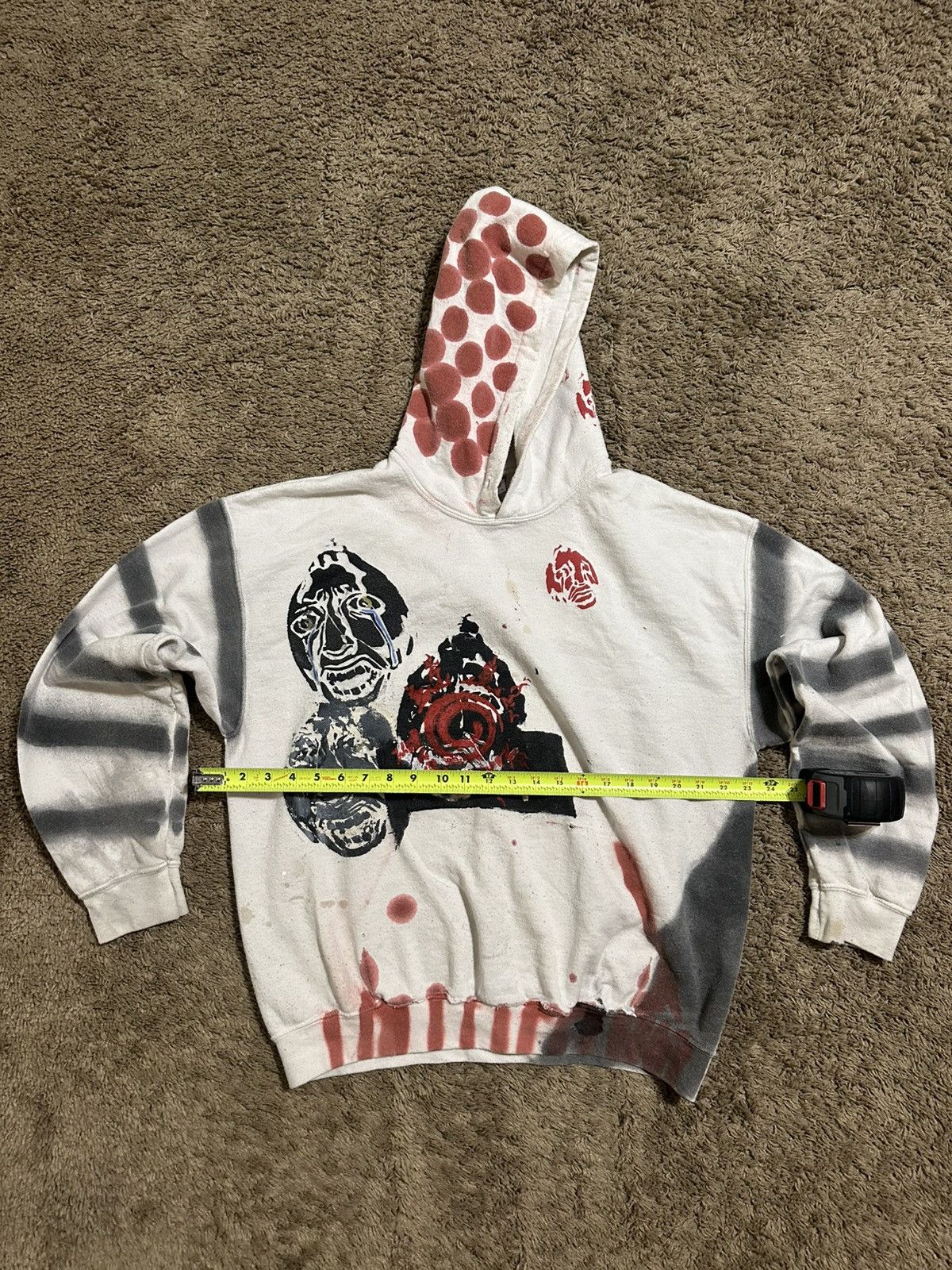 Gildan Vintage Crazy clown hoodie 00s size large Size US L / EU 52-54 / 3 - 6 Thumbnail