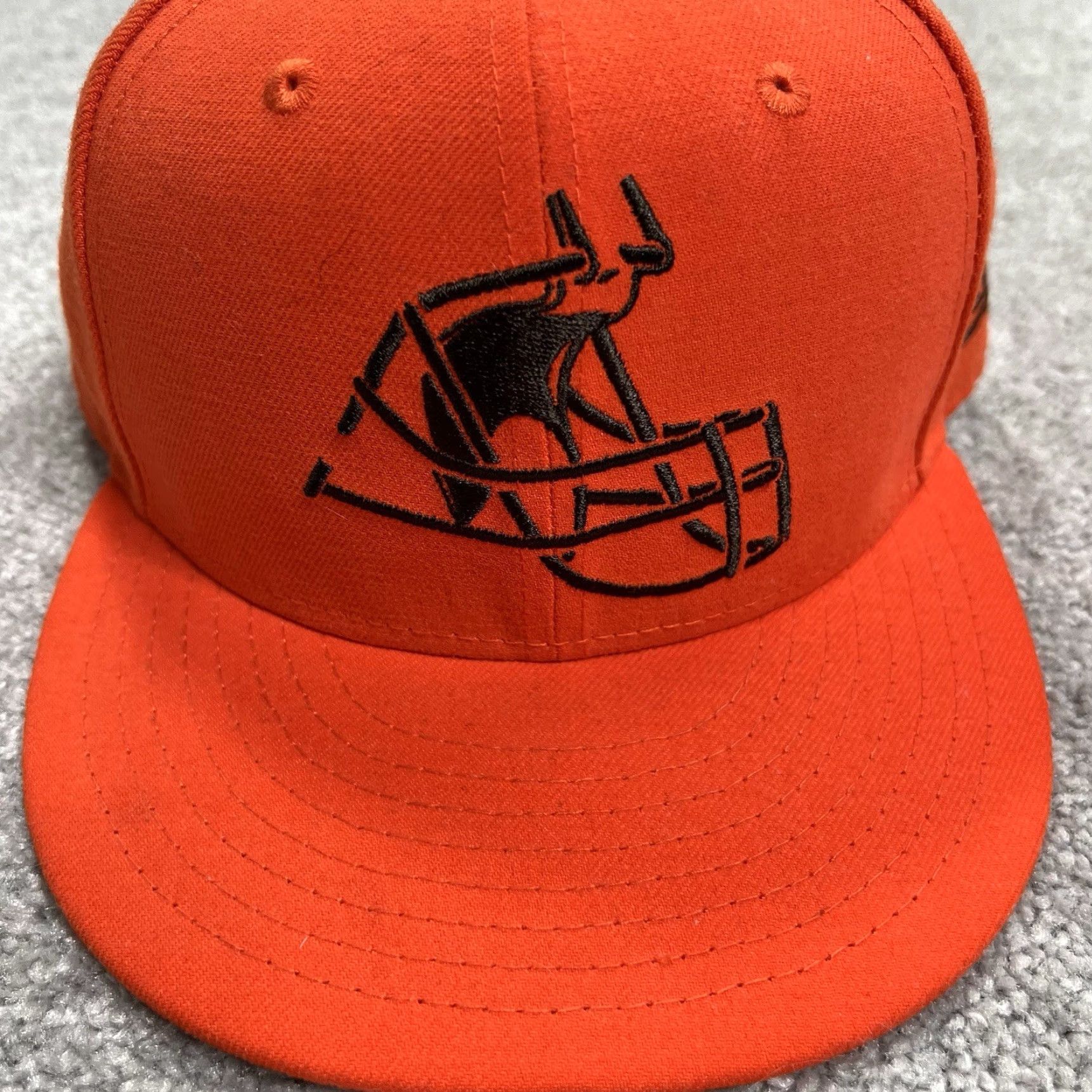 New Era Cleveland Browns Hat Mens Orange Adjustable SnapBack New Era NFL 9fifty Football Size ONE SIZE - 2 Thumbnail