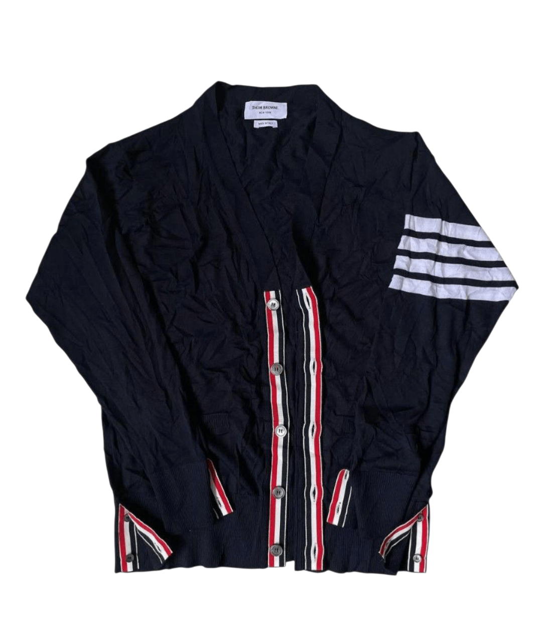 Thom Browne THOMBROWNE Black Cardigan Size 4 Size US XL / EU 56 / 4 - 2 Thumbnail