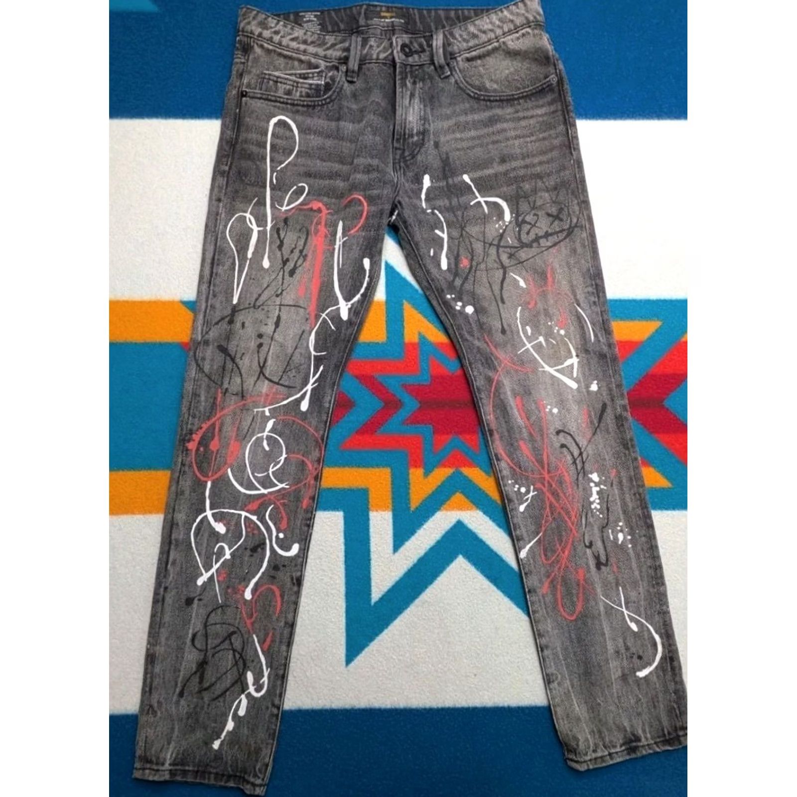 Cult Of Individuality Cult Of Individuality Jeans 32x32 Public Enemy Rocker Slim Graphitti Rap Size US 32 / EU 48 - 2 Thumbnail