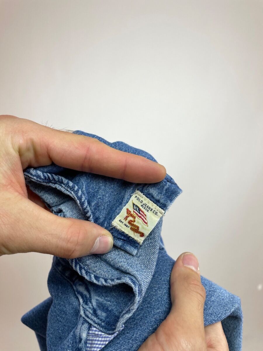 Ralph Lauren Vintage Ralph Lauren Polo Jeans Company Denim shirt Size US M / EU 48-50 / 2 - 6 Thumbnail