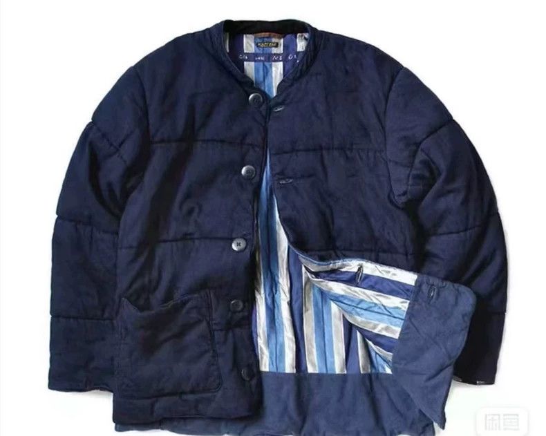 Kapital Kapital Blue Dyed Denim Padded Jacket Size US L / EU 52-54 / 3 - 1 Thumbnail