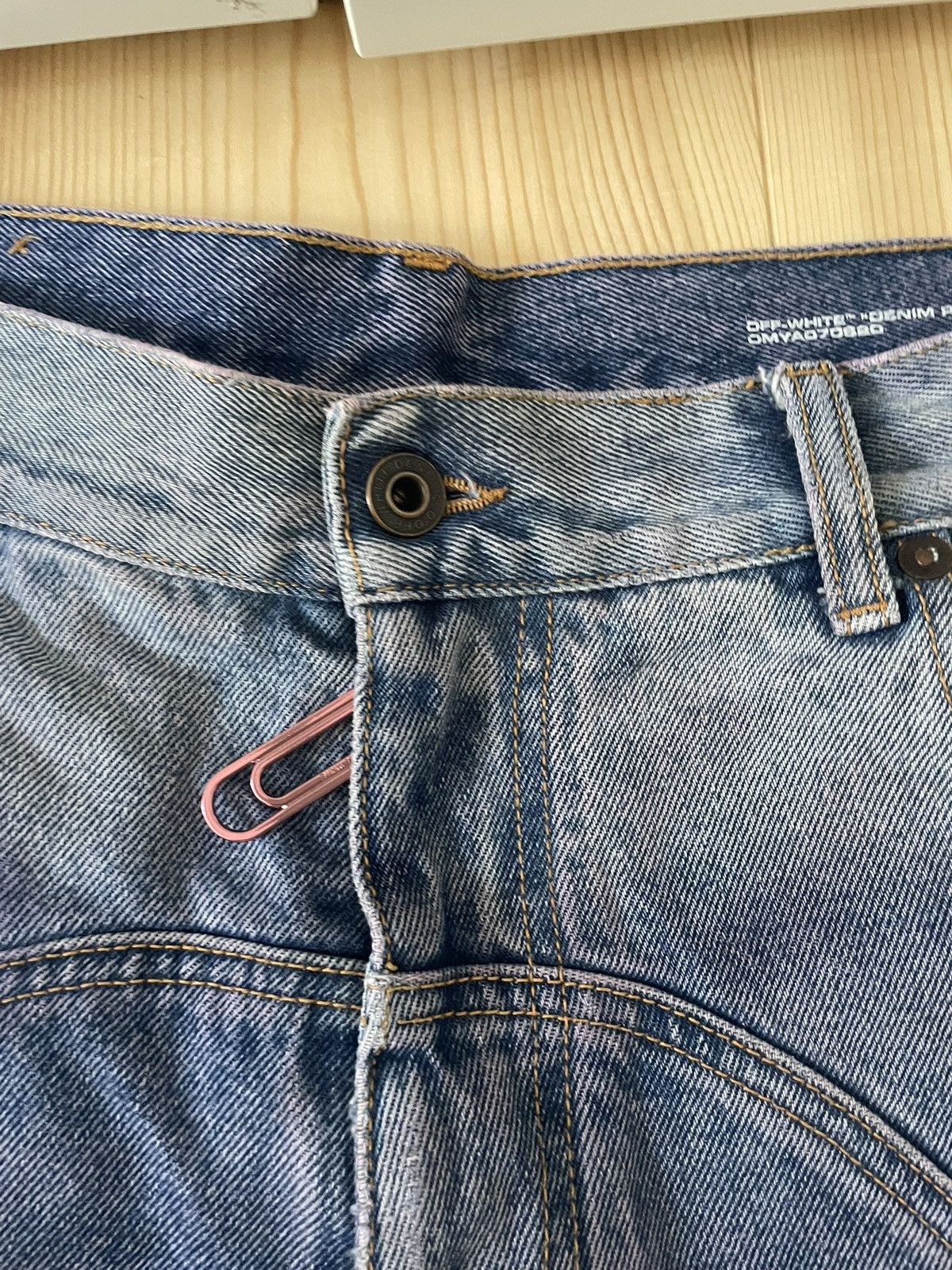 Off-White Off-White Virgil Era Flared Paint-Splatter Denim Jeans Size US 32 / EU 48 - 4 Thumbnail