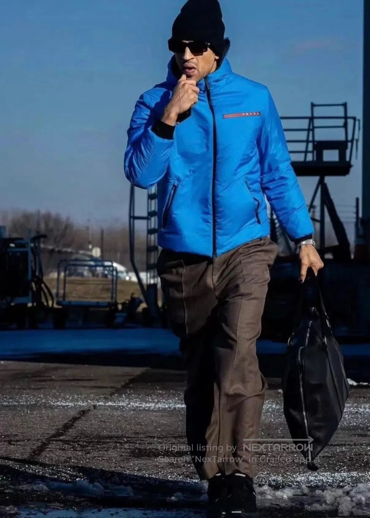 Prada Blue Hooded Zip. Size US XL / EU 56 / 4 - 9 Thumbnail