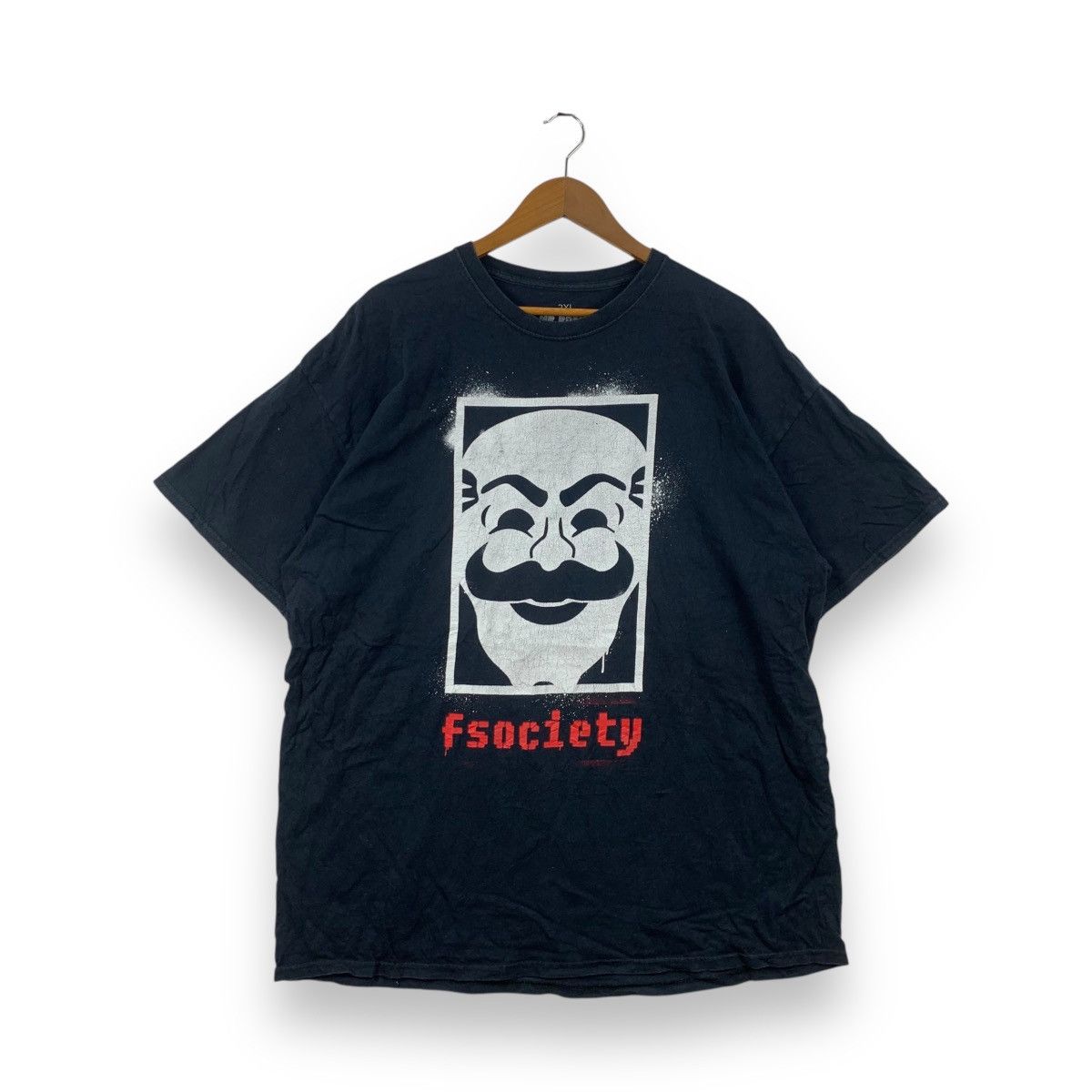 FSOCIETY V VENDETTA Mr Robot Loot Crate Exclusive Tee Shirt