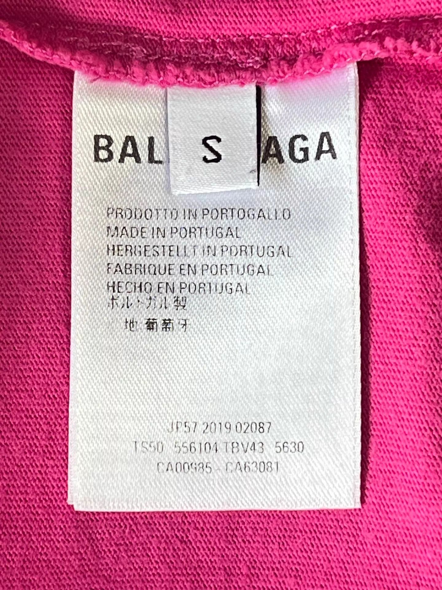 Balenciaga Balenciaga Pink Short-Sleeve T-shirt S Oversized Small Logo Size US S / EU 44-46 / 1 - 7 Thumbnail