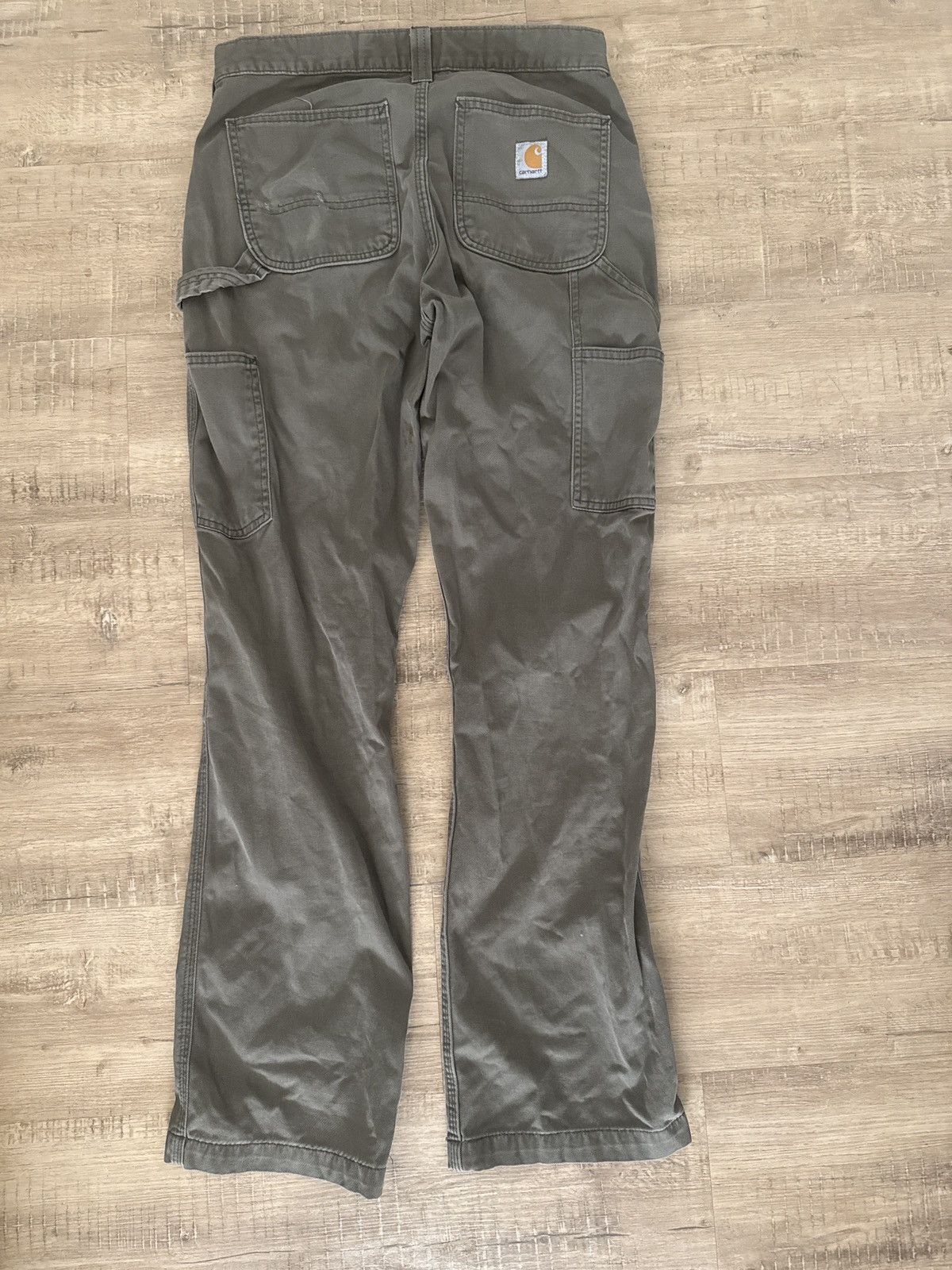 Carhartt Olive green Carhart pants Size US 32 / EU 48 - 1 Thumbnail