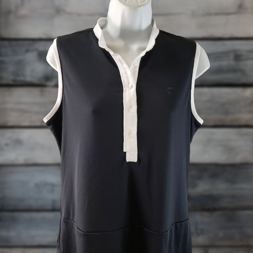 Vintage VINTAGE: No (omit) Zyia Active Womens Clubhouse Dress Sz Medium Navy Blue Sleeveless Size M / US 6-8 / IT 42-44 - 1 Thumbnail