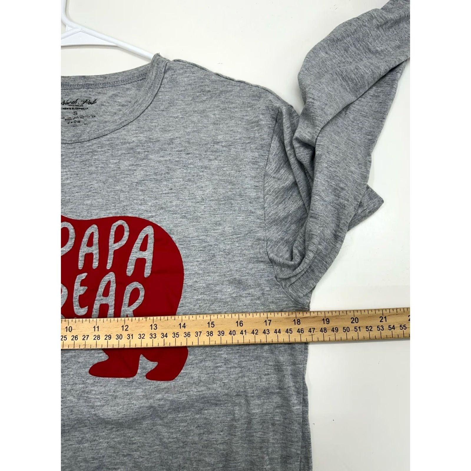 Vintage North Pole Mens Sleep Shirt Small Round Neck Long Sleeve Blue Cotton Polyester Holiday Sleepwear Sleepshirt Mens Christmas Theme Size US S / EU 44-46 / 1 - 6 Thumbnail