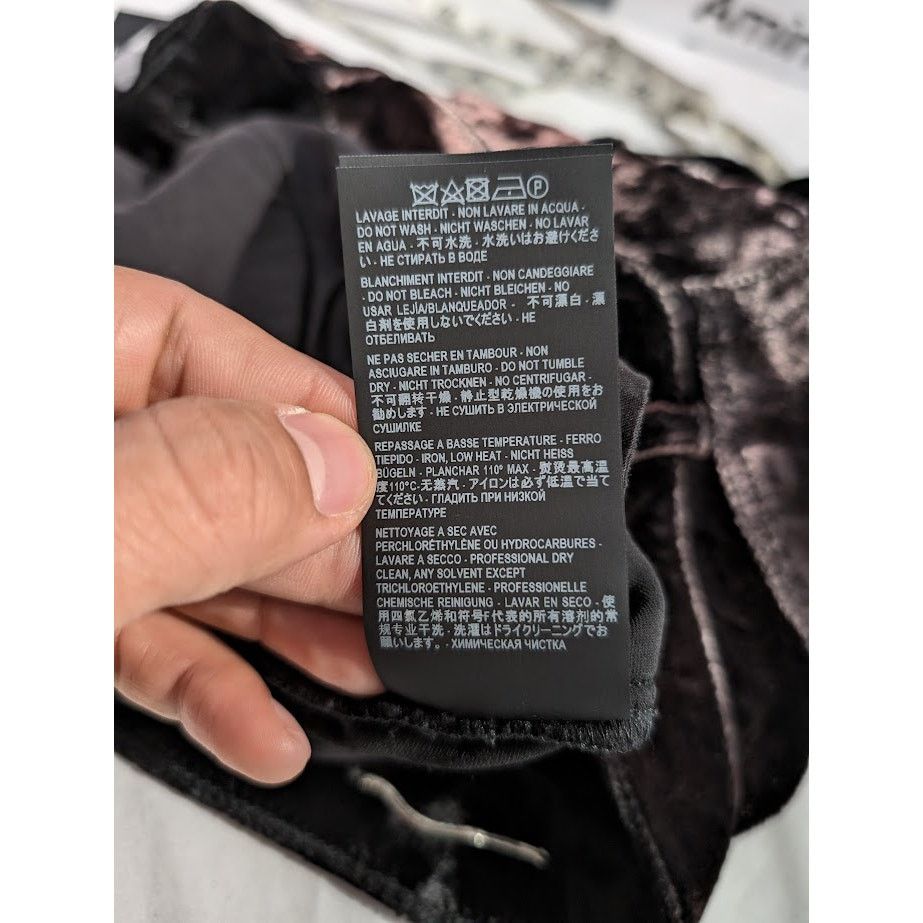 Saint Laurent Paris o1rshd1 Skinny 5 Pockets Pants Devore Pelo Black Light Beach Size US 30 / EU 46 - 18 Thumbnail
