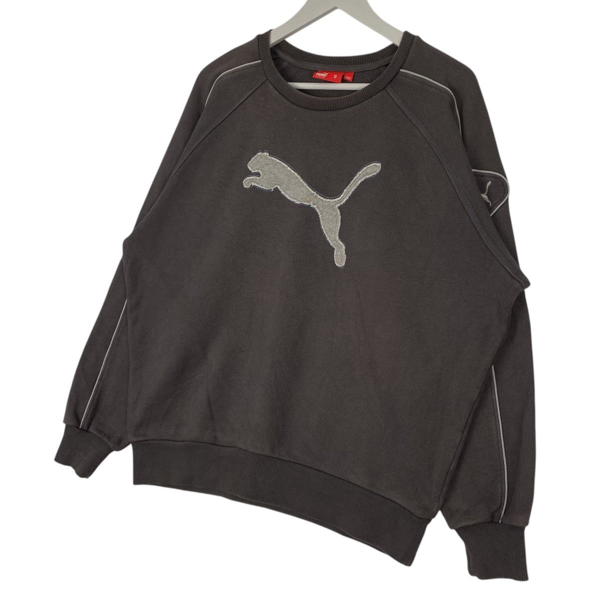 Puma × Vintage Vintage Puma Crewneck Sweatshirt Dark Gray Size US L / EU 52-54 / 3 - 2 Thumbnail