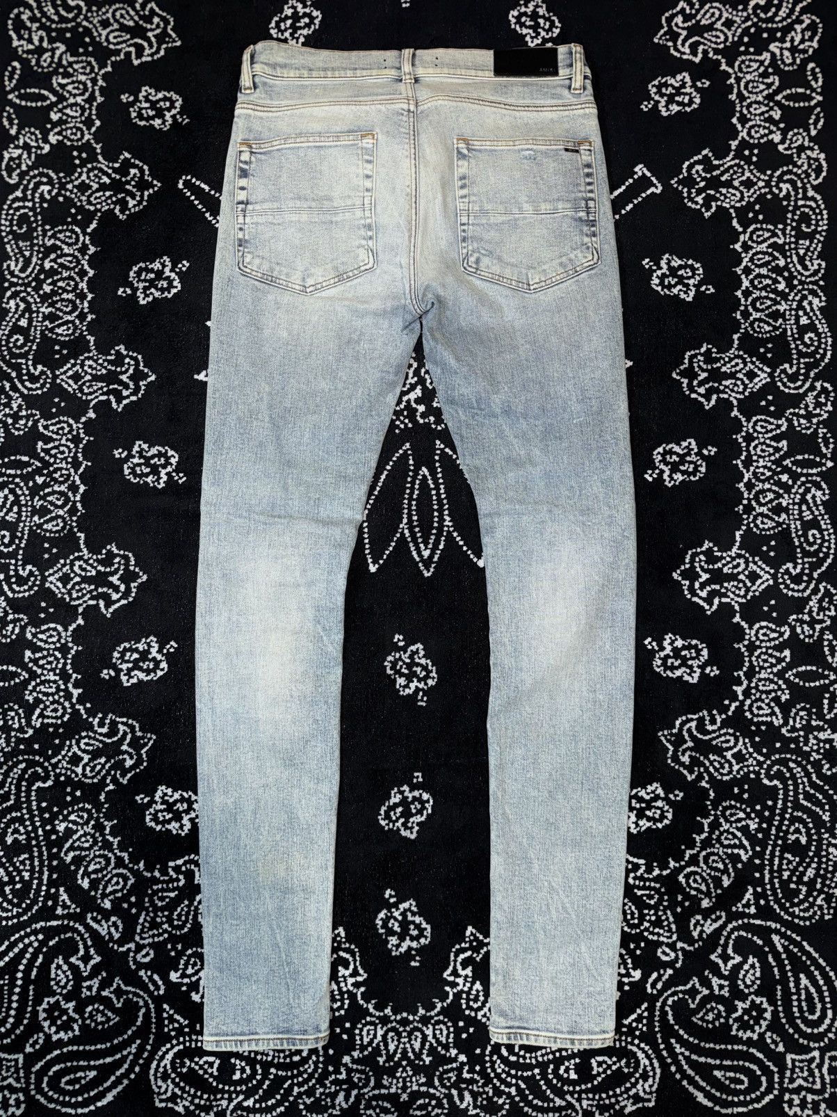 Amiri AMIRI MX1 BLUE DISTRESSED JEANS Size US 31 - 18 Thumbnail