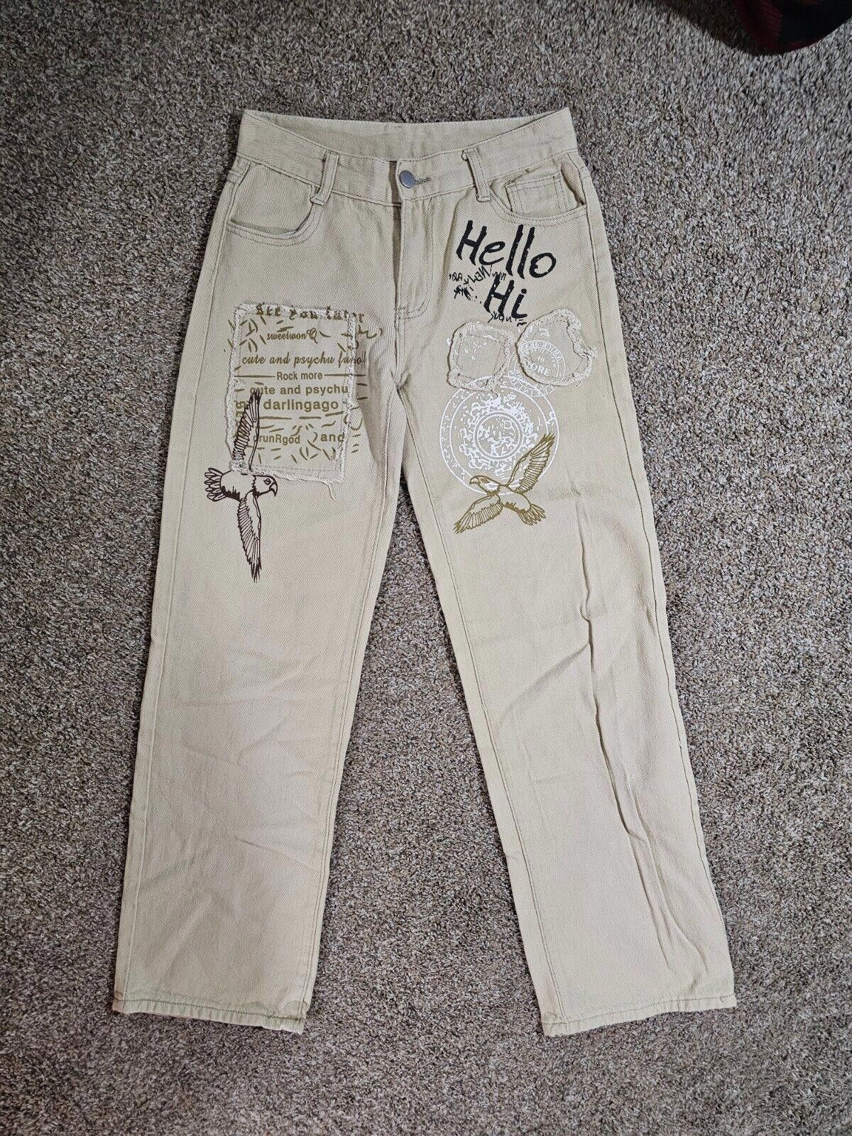 Designer Hello Hi Bird pants small Size 28" / US 6 / IT 42 - 1 Thumbnail