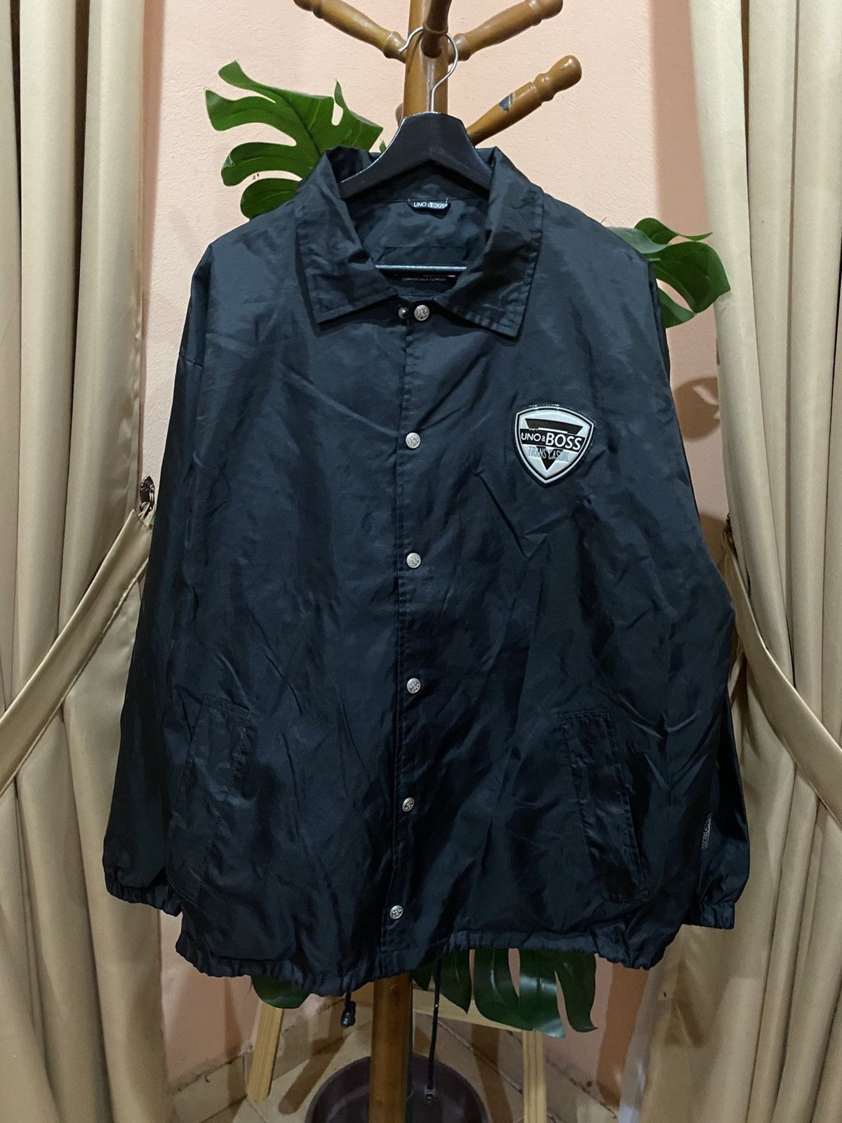 Other UNO & BOSS Black Nylon Coach Jacket – Vintage Streetwear Size US L / EU 52-54 / 3 - 1 Thumbnail