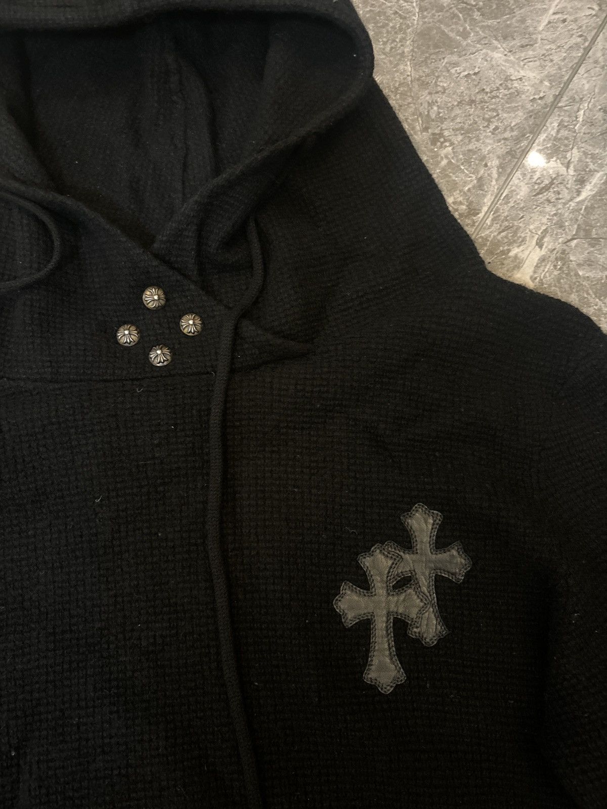 Chrome Hearts Chrome hearts knit hoodie Size US S / EU 44-46 / 1 - 2 Thumbnail