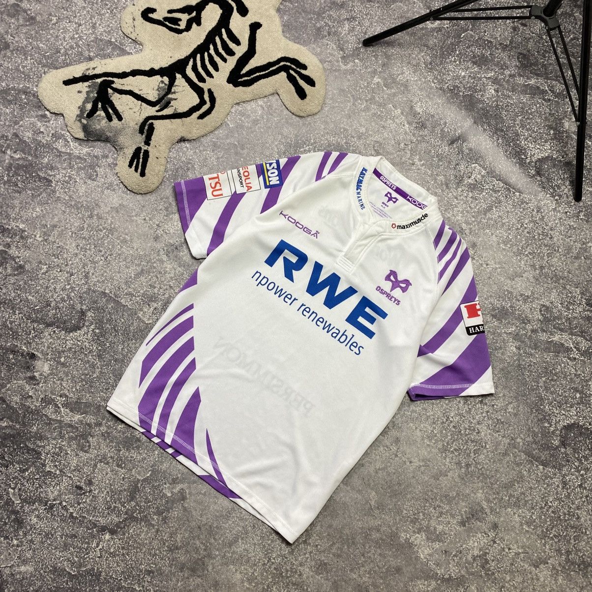 Rugby Ralph Lauren Vintage 90’s Kooga Ospreys Many sponsors rugby jersey Size US XL / EU 56 / 4 - 1 Thumbnail