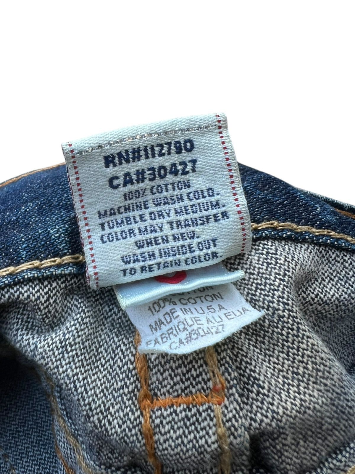 True Religion VTG Y2K True Religion Rainbow Joey Denim Super Flare Jeans Size US 33 - 23 Thumbnail