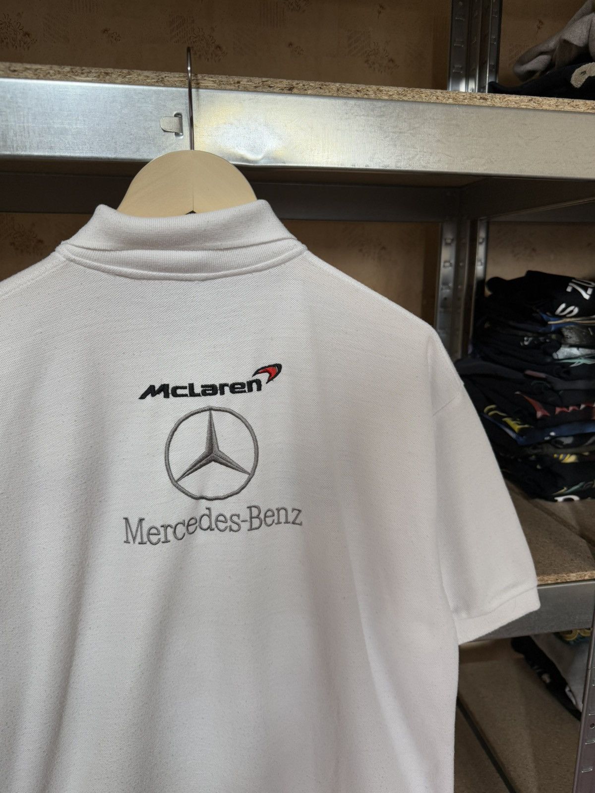 Formula 1 × Mercedes-Benz Vintage 90’s Mercedes-Benz McLaren Racing Polo T-Shirt Size US XL / EU 56 / 4 - 5 Thumbnail