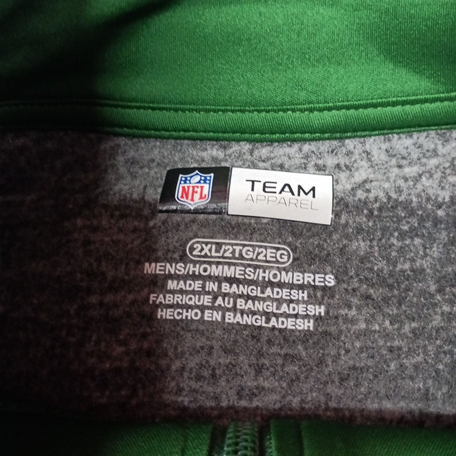 NFL New York Jets Men's Quarter Zip Sweater Size 2XL XXL Gray Size US XXL / EU 58 / 5 - 5 Thumbnail