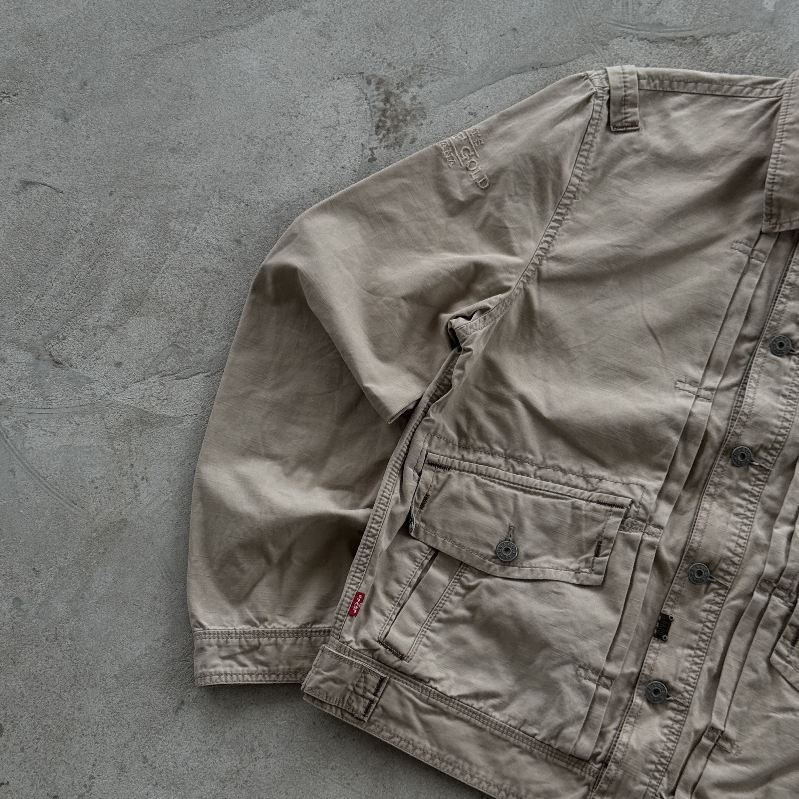 Levi's Levis Havana Military Type 3 Trucker Jacket Beige Tan L Size US L / EU 52-54 / 3 - 3 Thumbnail