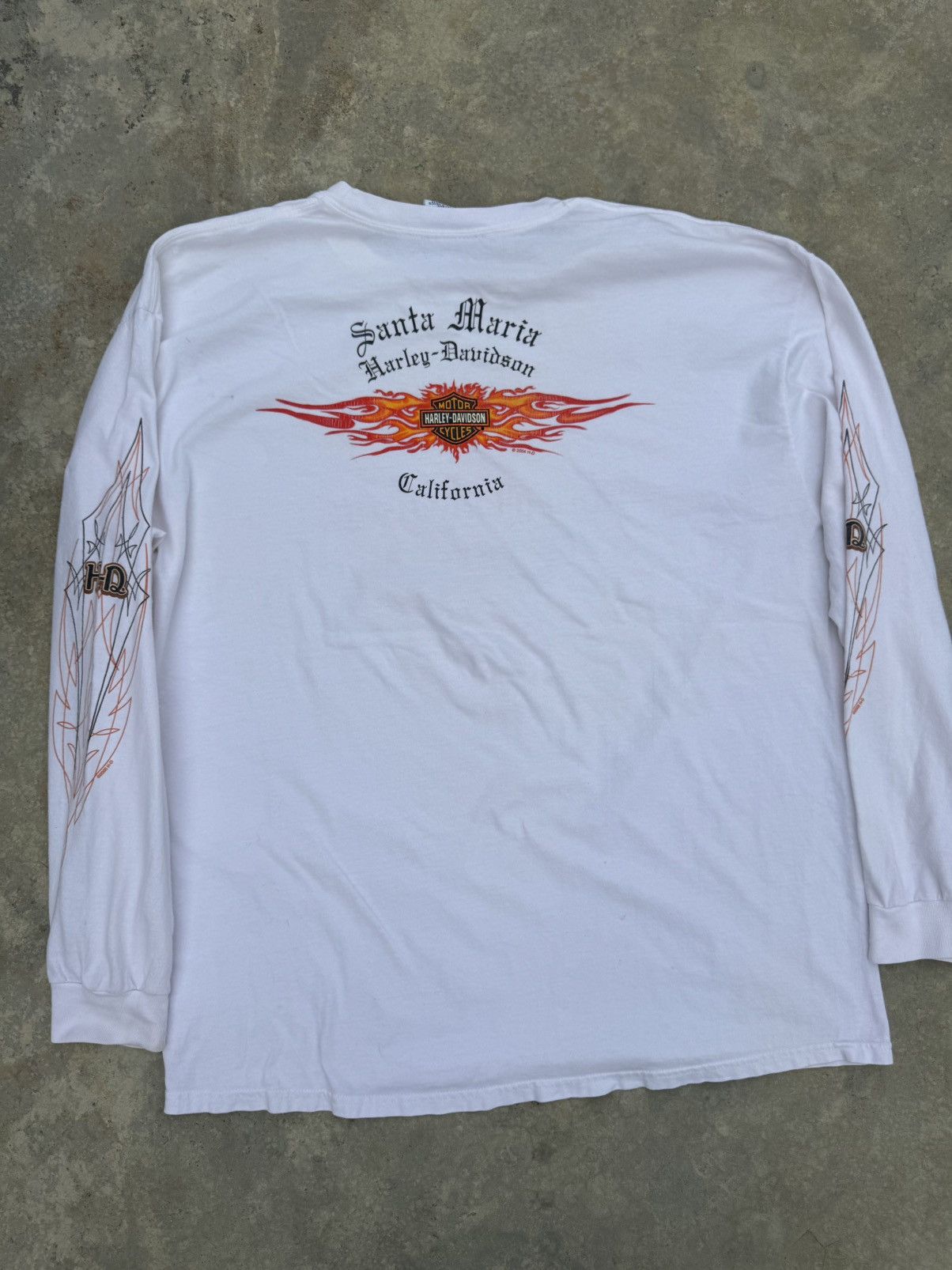 Harley Davidson Harley Davidson Flame Spider Web Long Sleeve Y2K Size US XL / EU 56 / 4 - 3 Thumbnail