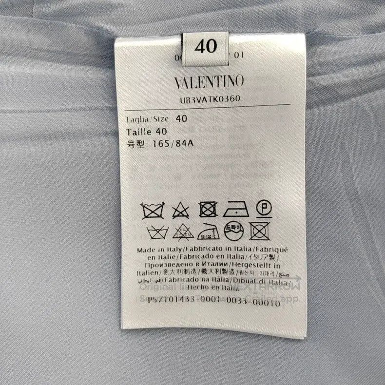 Valentino Valentino Blue viscose dress with short sleeves Size S / US 4 / IT 40 - 3 Thumbnail