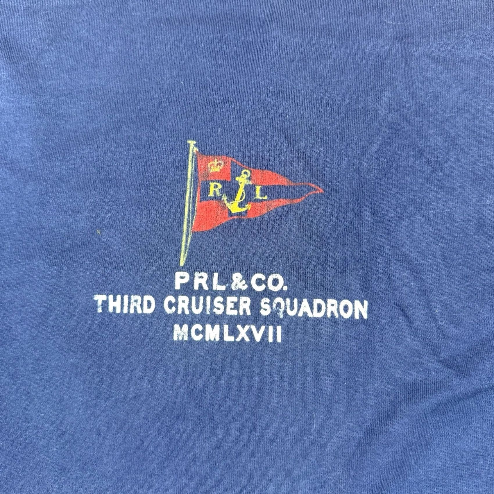 Ralph Lauren Vintage Ralph Lauren Polo Shirt Mens 2XL #5 Embroidered Cruiser Anchor Flag Size US XXL / EU 58 / 5 - 4 Thumbnail